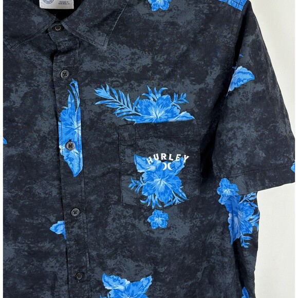 Men’s Hurley Button Down Hawaiian Shirt / Size Large - Picture 6 of 6